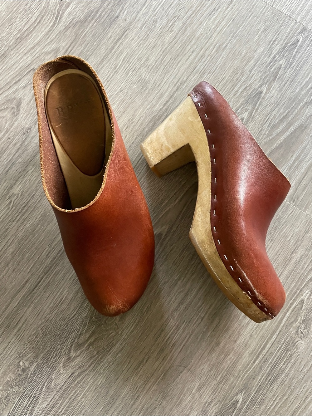 BRYR Worker Clog - Leather -Size 35